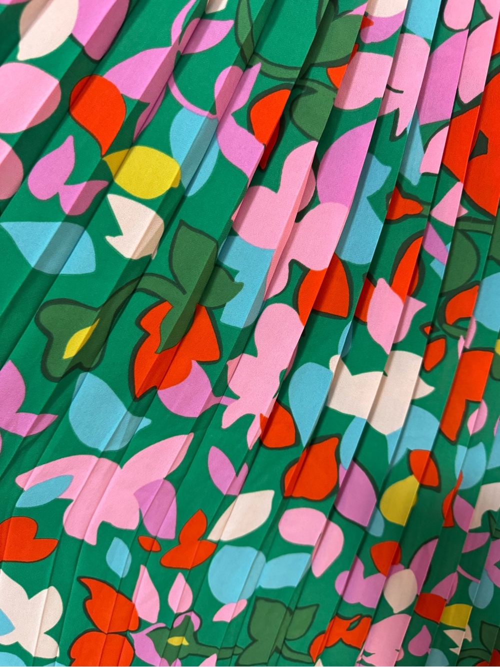 NWT J. Crew Pleated Midi Skirt in Confetti Floral Women’s Size 2 $118 - Picture 4 of 10